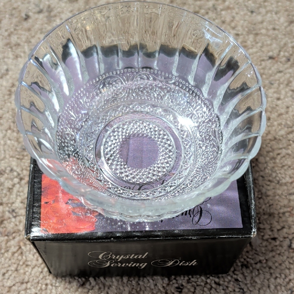 Crystal Serving Dish New Inbox